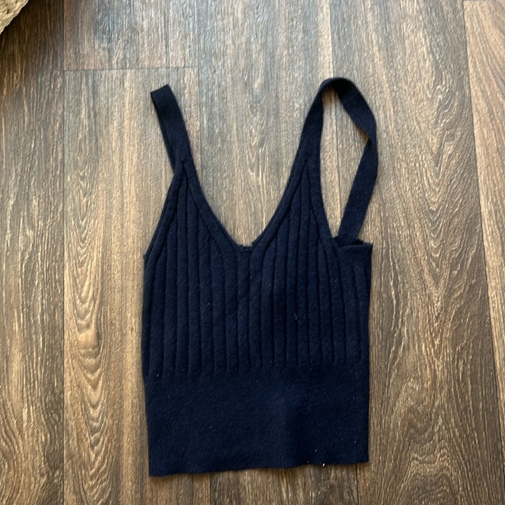 Filoro Black Cashmere Tank Top